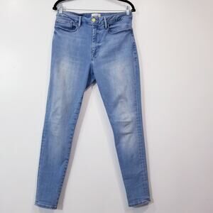 FRAME Le one Skinny Jeans High Rise Light Wash Denim